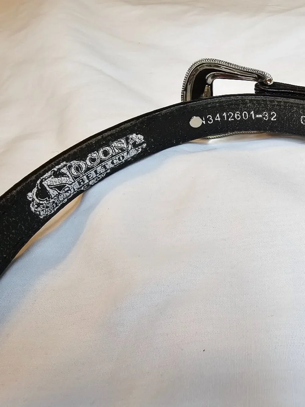 Nocona Women’s Black Leather Western Concho Belt Size 32